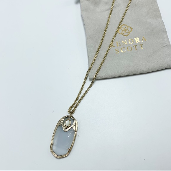 Kendra Scott Jewelry - Kendra Scott Roxanne Necklace in Slate Cat’s Eye